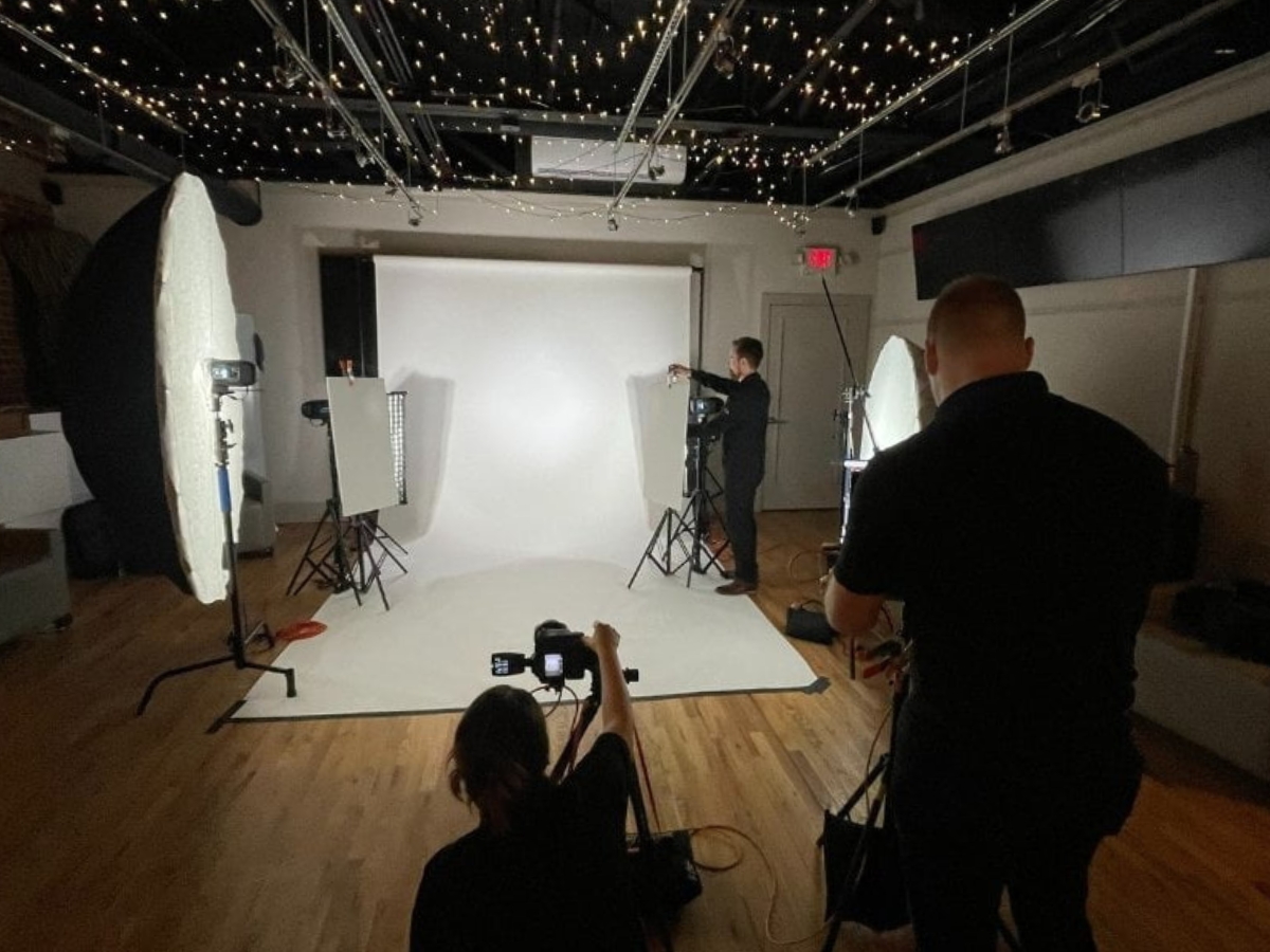 A photo of photo studio space at Fireworks Coworking Space in Marietta Georgia.