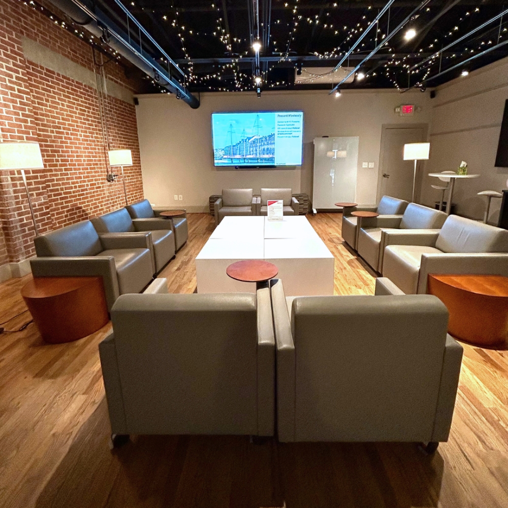 A photo of Fishbowl Room at Fireworks Coworking, Marietta, GA