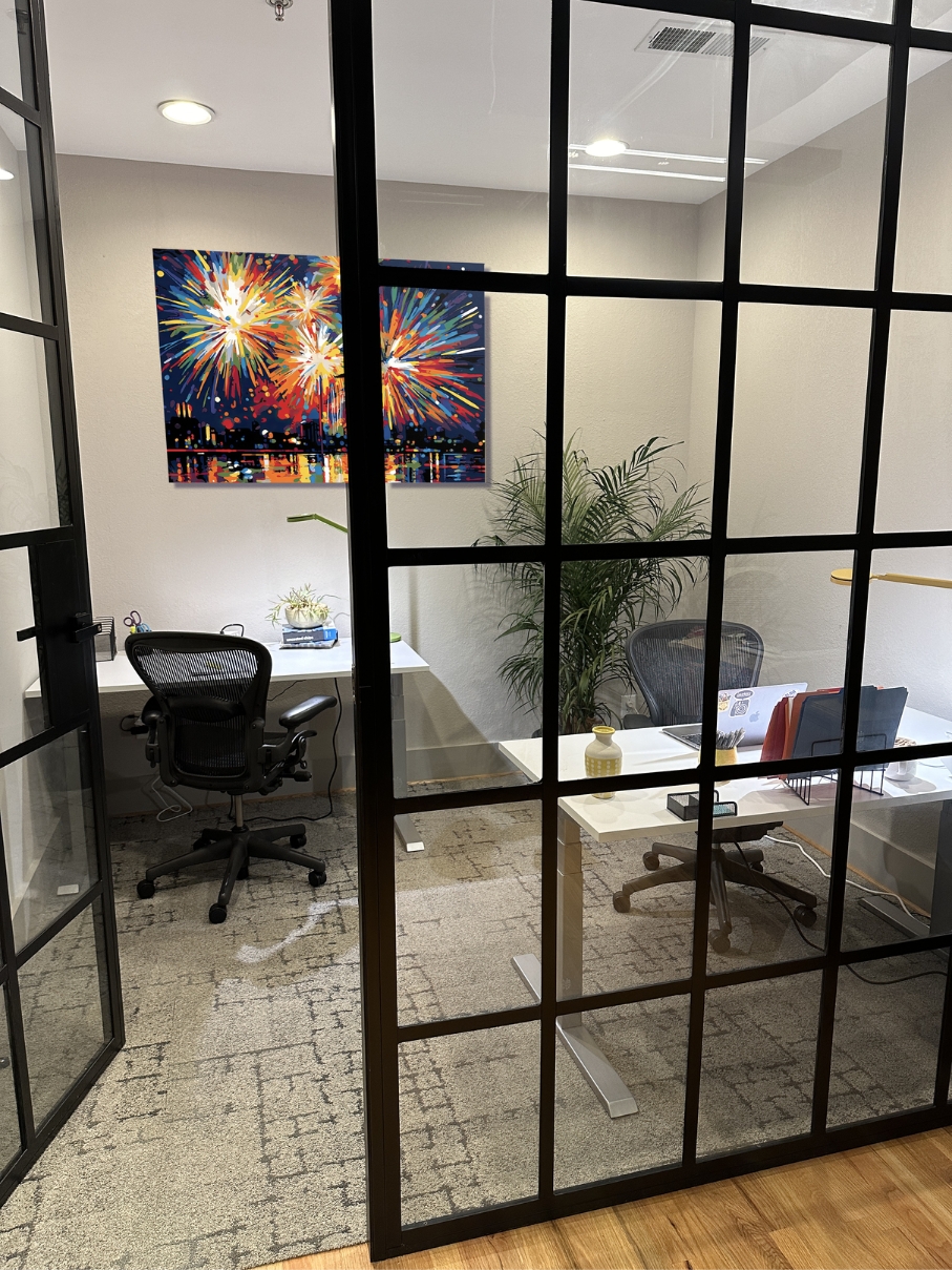 This is a photo of the Micro Plus Office at Fireworks Coworking Space in Marietta, GA.